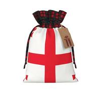 Sac cadeau drapeau de la Géorgie bicolore avec cordon de serrage S beau pratique adapté pour Noël et anniversaire