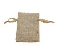 Sac cadeau en coton et ruban de soie, sac lin, sacs Jute, à cordon, sangle mousseline, d'emballage for bonbons, pochette rangement DIY Pochon Tissu avec Cordon(Ribbon Rope,20x30cm)