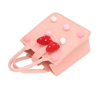 Sac Cadeau en Feutre, Sac de Rangement Couleur Vive Portable pour Enfants Noël (rose)