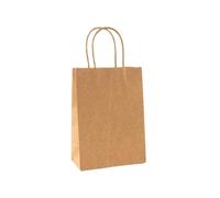 Sac cadeau en papier kraft coloré, couleur unie, for emballer des friandises à emporter, for un anniversaire ou mariage(Kraft Paper,10pcs)
