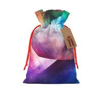 Sac cadeau en toile de jute de couleur complexe avec étiquette, pochette en lin réutilisable pour Noël, anniversaire, fête, petit emballage cadeau S
