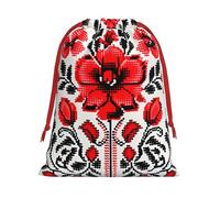 Sac cadeau en velours super doux avec pochette à cordon de serrage, sac de rangement imprimé pour Noël et rangement quotidien