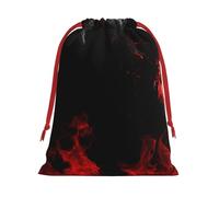 Sac cadeau en velours super doux avec pochette à cordon de serrage, sac de rangement imprimé pour Noël et rangement quotidien