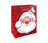 Sac cadeau Père Noël scintillant 26,5x14x33 cm CLAIREFONTAINE