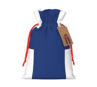 Sac cadeau réutilisable avec cordon de serrage imprimé drapeau finlandais pour anniversaire ou fête