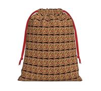 Sac cadeau réutilisable avec cordon de serrage imprimé pizza pepperoni 3D pour anniversaire, mariage, organisation quotidienne d'événements