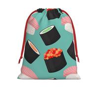 Sac cadeau réutilisable avec cordon de serrage Motif 1 Sushi