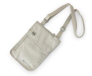 Sac capital - Sac de poitrine - Protection RFID - Poche poitrine - Unisexe - Sécurité maximale pour smartphone et documents de voyage - Pochette à cou sécurisée - Graphite