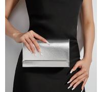 Sac carré à rabat en métal décoratif, de couleur unie imperméable, style rétro décontracté. Convient aux adolescents, femmes, étudiants universitaires, jeunes professionnels et employés de bureau. Ce