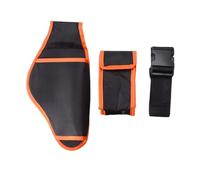 Sac ceinture à outils intégré en tissu résistant à l'eau, design pratique, idéal pour les entrepreneurs, coiffeurs, menuisiers, professionnels en décoration, Bord jaune noir 2