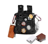 Sac Ceinture Steampunk Pochette Accessoire Unisexe Vintage avec Un Badge