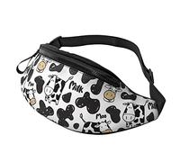 Sac Ceinture Vache À Lait Meuh, Sac Banane Homme Léger Sacoche Banane Loisir Sac Banane Voyage pour Voyage Alpinisme Balade