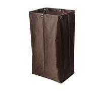 Sac Chariot Conciergerie Multifonctionnel, 39 X 28 X 70 cm, Doublure Chariot Nettoyage Remplacement Haute Capacité,for La Collecte Des Déchets Et Le Stockage Des Fournitures(Brown)