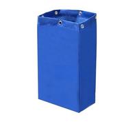 Sac Chariot Conciergerie Multifonctionnel, 39 X 28 X 70 cm, Doublure Chariot Nettoyage Remplacement Haute Capacité,for La Collecte Des Déchets Et Le Stockage Des Fournitures(Blue)