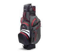 Big Max Sac de Golf Imperméable Dri Lite Silencio 2, 14 Dividers, 11 Poches, Poids 3.9 kg, Grey/Black/Red, pour Golfers