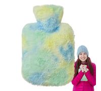 Sac chauffant, bouillotte, sac d'eau chaude de 1000 ml, bouillotte chauffante, chauffe-pieds, petite bouillotte de grande capacité et housse en tissu pour l'hiver