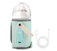 Sac chauffe-biberon portable avec chargement USB et écran LCD | Chauffe-lait électrique sans fil 21 W pour voyage | Chauffe-lait réglable à 5 vitesses compatible avec les bouteilles Tommee Tippee/MAM