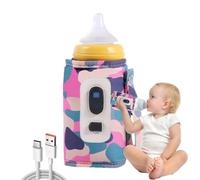 Sac chauffe-bouteille de lait USB | Chauffe-biberon numérique portable USB, garde la chaleur d'alimentation, 5 vitesses de température réglable, sac pour bouteille de lait