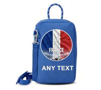 Sac Chaussures Personnalisé avec Photo Logo et Nom pour Coupe du Monde 2026 - Sacs à Chaussures Football Personnalisable, Sac Chaussures Sport pour Football Rugby Gym Voyage, Cadeau Football (Bleu)