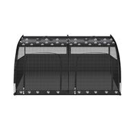 Sac Chien Parc Chien Pliable Sac Transport Chat Avion Tissu Oxford Maille D'aération Multi-Surfaces Fenêtre Panoramique À 360° Idéal for Les Voyages(Black,100 * 48 * 50cm)