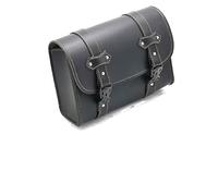 Sac Coffre Moto pour Chopper pour Bobber pour Cruiser Sacoches De Moto Sacoches en Cuir PU Fourche Avant Sacoche De Selle Bagages Sacoches Cavalières Moto(Noir)