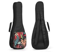 Sac Coloré pour Ukulélé 21 Pouces, Housse pour Ukulélé, Soprano Etui Ukulélé, Rembourré pour Ukulélé avec Bretelles Réglables, Rembourrage épais et Fermeture à Glissière Améliorée, Colorful Wave Point