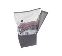 Atmosphera - Sac compresseur avec coffre de rangement - 40 x H. 25 cm -Gris Gris