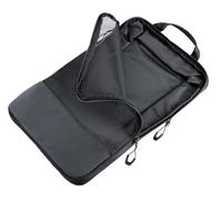 Sac compression TROIKA BLACK PACKING SHIRTS, grand sac de voyage zippé pour rangement compact et gain de place, poignée de transport, polyester et bâche noir