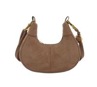 Sac contemporain aux aisselles style féminin tendance en polyuréthane avec sangle réglable confortable pour tous les jours, kaki
