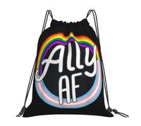 Sac Cordon Allié·E Af Trans Drapeau Amour Égalité Lgbt 36X42Cm | Sac Cordon Pliable Unisexe Gym Sack Pour Voyage Entraînement Cadeau Pe Bag