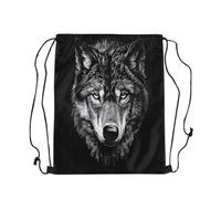 Sac Cordon De Sport Les Loups Hurlent Leger Sac À Dos À Cordon Pliable Drawstring Bag pour Natation Voyage Plongée