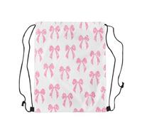 Sac Cordon De Sport Noeud Roses avec Cordon De Serrage Drawstring Bag Pliable Sac À Dos À Cordon pour Piscine Surf Yoga