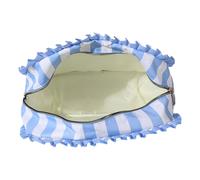 Sac cosmétique à volants pour femmes, grand organisateur de maquillage de voyage avec cordon, pochette de toilette pour la randonnée, la salle de gym, les voyages en route, les éléments essentiels quo