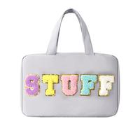 Sac cosmétique accroché Un Sac de Toilette de Maquillage Portable pour Les Femmes (Gris)