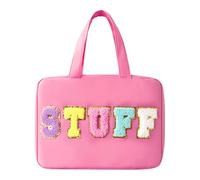 Sac cosmétique accroché Un Sac de Toilette de Maquillage Portable pour Les Femmes (Rouge Rose)