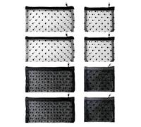 Sac Cosmétique De Câble Réseau En Nylon De 8 Pièces, Mini Sac Cosmétique Portatif, Sac De Rangement De Bijoux Simple, Trousse De Toilette De Voyage En Plein Air.