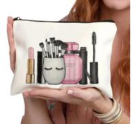 Sac cosmétique de modèle de cru, Organisateur de Maquillage de Voyage pour des Articles de Toilette, brosses et Bases, Conception Unisexe portative de Voyage