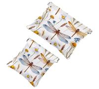 Sac Cosmétique de Poche Fermeture à Pression Motif Fleurs et Feuilles Herbes, Baies et Branches Imperméable Voyage Maquillage Portable Sans Fermeture à Glissière Femme Multicolore 05, Multicolore 05,