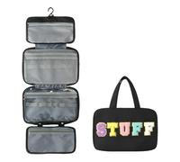 Sac cosmétique Hanging Toitrage Sac de Maquillage Portable pour Les Femmes (Noir)