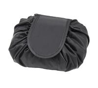 Sac Cosmétique, ONEGenug Trousse de Maquillage, Organisateur à une étape de Conception de Cordon, Pochette Cosmétique pour Les Femmes Paresseuses (Noir)