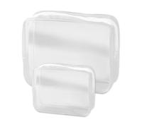 Sac Cosmétique Transparent 2 Pièces, Trousse De Toilette Portable, Sac De Rangement Étanche, Sac De Rangement De Voyage, Sac De Papeterie, Sac De Rangement Polyvalent