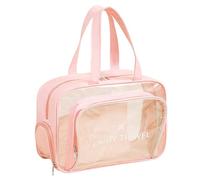 Sac cosmétique transparent avec fermeture éclair, sac de voyage transparent | Vous pouvez organiser des articles en toute transparence avec des sacs, une grande poche à fermeture éclair imperméable po