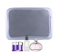 Sac cosmétique transparent - Organisateur transparent avec fermeture éclair | Sac de maquillage de voyage imperméable en PVC, étui anti-poussière de grande capacité pour articles de toilette, pinceaux