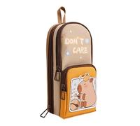 Sac crayon Capybara, étui crayon Capybara pour l'école, contrôle de la papeterie pour , dessin animé Capybara Pen Case Fashion Pen Sac de grande capacité de papeterie esthétique de grande
