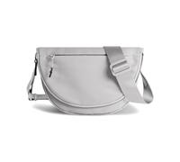 Sac croissant de lune pliable en nylon avec sangle réglable pour homme et femme, gris clair, 6 inches wide, 5 inches tall, Mode et loisirs
