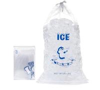 Sac cubique cubique - sacs de stockage de glace, sac de glace renforcé de cordes, poches organisationnelles imperméables pour les réunions barbecue pour les cubes de congélateur idéaux, multicolore