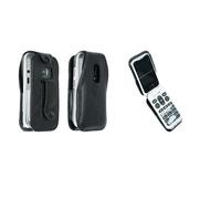 Sac Cuir avec Clip Ceinture pour Doro Leva L20 / L21 / E20 / E22 noir Housse de protection Etui