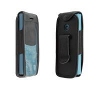 caseroxx Sac Cuir avec Clip Ceinture Compatible avec Nokia 105/110 4G de Cuir veritable, Sac avec Clip Ceinture et fenêtre en Noir
