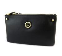 Sac cuir 'Ted lapidus' noir (2 compartiments) - 26x15x4 cm... [P0495]