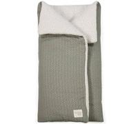 Sac D?emmaillotage Bébé En Coton Avec Fermeture Enveloppe Et Zip Pieds Vert, Écru TU
